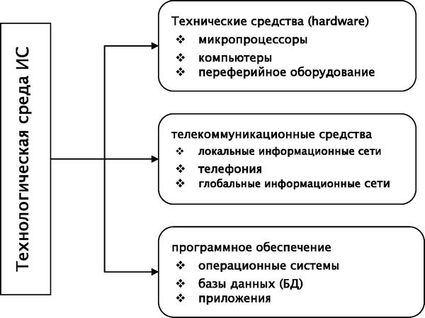 Структура технологической среды показана на рисунке 2.1