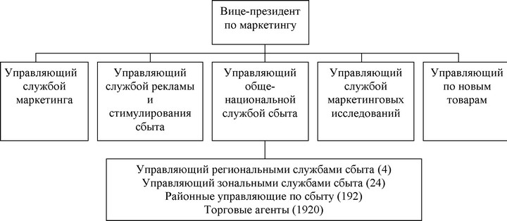 Рис. 13. Организация по географическому принципу